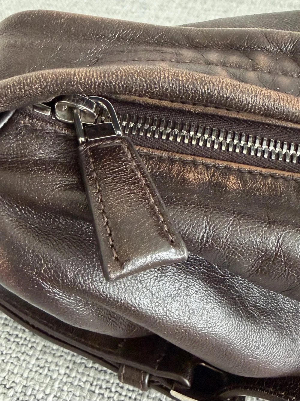 Prada Nappa Leather Shoulder Bag